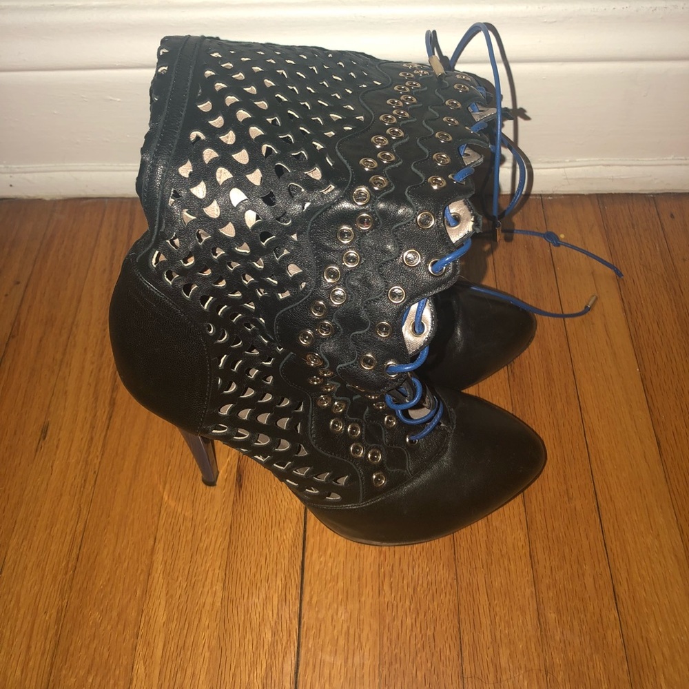 Versace Lace up boots
